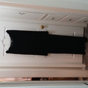 Black long sleeve maxi dress